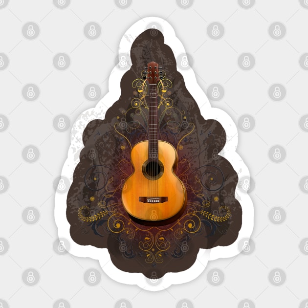 Acoustic Elegance Sticker by Peter Awax